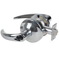 Schlage ND70BD-OME 625 classroom cylindrical lock, bright chrome, Omega levers, SFIC less core prep