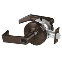 Schlage ND70BD-RHO classroom cylindrical lock, Rhodes lever, 613 dark bronze finish, SFIC less core prep