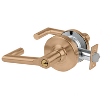 Schlage ND70PD-BRK classroom cylindrical lock, Boardwalk lever, satin bronze 612 finish