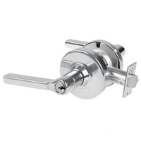 Schlage ND70PD-LAT 625 classroom lock with Latitude lever, keyed cylinder, bright chrome finish