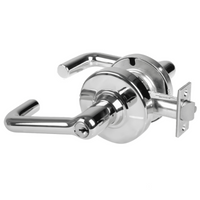 Schlage ND70PD-TLR classroom cylindrical lock, tubular lever, keyed, bright chrome 625 finish