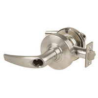 Schlage ND80BD-ATH-619 storeroom cylindrical lock, satin nickel, Athens lever, SFIC prep less core