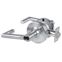 Schlage ND80BD-BRK-626 storeroom cylindrical lock, satin chrome, Boardwalk lever with SFIC prep