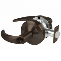 Schlage ND80BD-OME-643E storeroom cylindrical lock, dark bronze, Omega lever with SFIC prep less core