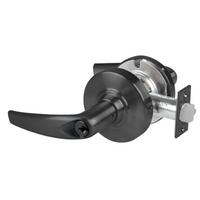 Schlage ND80PD-ATH 622 storeroom cylindrical lock with Athens lever, matte black keyed entry latchset