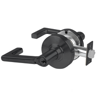 Schlage ND80PD-LON-622 storeroom lock, matte black cylindrical lockset with Longitude lever and keyed cylinder