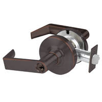 Schlage ND80PD-RHO storeroom cylindrical lock, Rhodes lever, 643E dark bronze finish with keyed lever