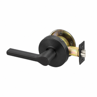 Accentra (Yale) TB4628LN BSP black passage communicating door lock with TB Reflections lever and latch