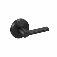 Accentra TB4655LN BSP matte black single dummy Reflections lever trim with round rose, Grade 2