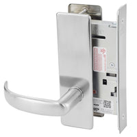 Corbin Russwin ML2050-PSM-626-LC Half Dummy Mortise Lock, Princeton Lever, M Escutcheon, Satin Chrome, Less Cylinder