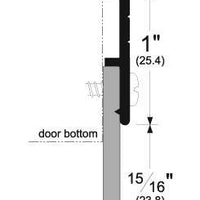 Pemko 321DN-36" Long Door Bottom Sweep Dark Bronze Alum 