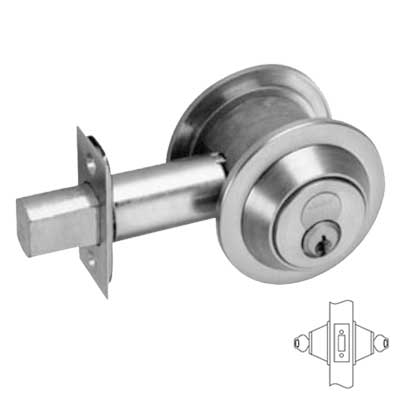 Corbin Russwin DL3012 Double Cylinder Deadlock, Conventional Cylinder. L4 Keyway, Keyed Random, [2] Change Keys, Non-Handed.