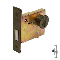 Corbin Russwin DL4117 Classroom Function Mortise Deadlock dark oxidized satin bronze