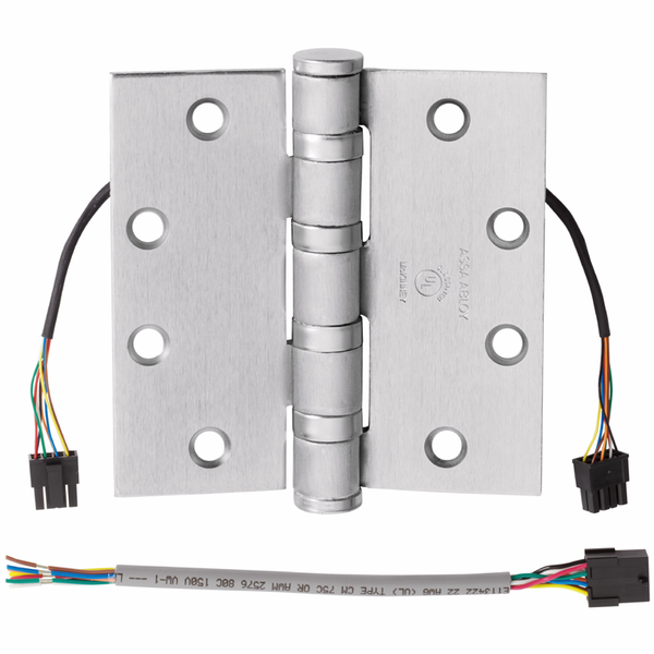 McKinney T4A3386-QC8 4.5x4.5 Electric Hinge Stainless Steel