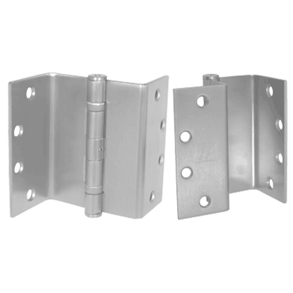 Offset online door hinges