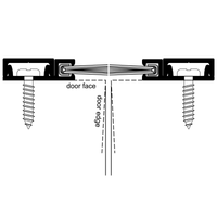 Pemko 29324CNB84 Split Astragal Concealed Fasteners Clear Anodized Aluminum