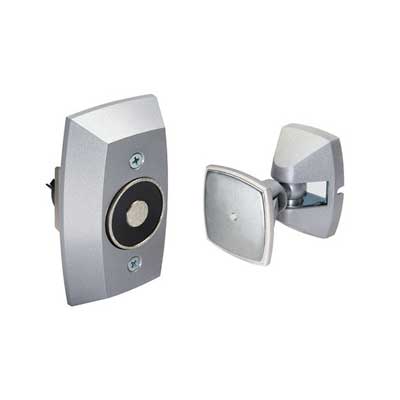 Rixson 994M-689 Electromagnetic Door Holder/Release, Wall Mounted Adjustable Armature, Tri Voltage 12VDC/24VDC/120VDC, Aluminum Painted