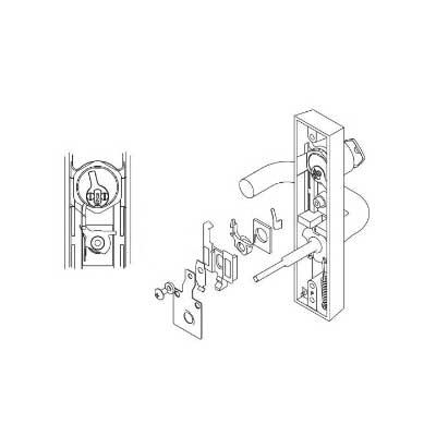 Sargent 607-2 Locking Slide Replacement Kit for 706 Exit Trim