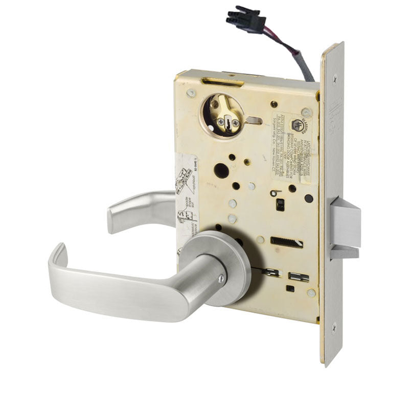 Sargent RX-LC-8204-12V-LNL-US32D Storeroom or Closet Mortise Lock