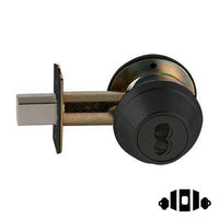 Schlage B662J Double Cylinder Deadbolt, 2-3/4" Backset, Accepts Schlage Large Format FSIC, Less Core, Grade 1