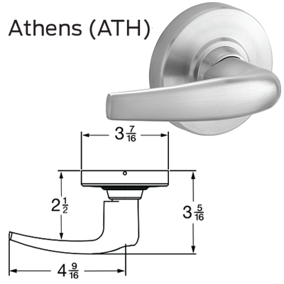 Schlage ND95PD-ATH-626 Classroom Security VANDLGARD Lock