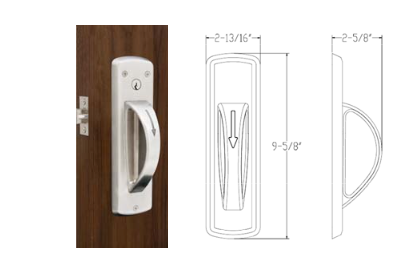 Townsteel CRX-A-86-630, 5-Point Ligature Resistant Storeroom Cylindrical Lock Schlage "C" Keyway, Keyed Random, US32D Satin Stainless Steel