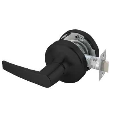 Accentra (Yale) MO4607LN-BSP Entrance Cylindrical Lever Lock, Monroe Lever, Grade 2, ASA Strike, Schlage C Keyway, BSP Black Suede Powder Coat