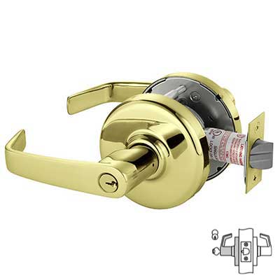 Corbin Russwin CL3857 Cylindrical Lever Lockset, Storeroom or Closet, Grade 2, Non-Handed.