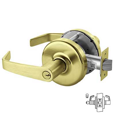 Corbin Russwin CL3857 Cylindrical Lever Lockset, Storeroom or Closet, Grade 2, Non-Handed.