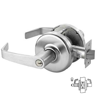 Corbin Russwin CL3857 Cylindrical Lever Lockset, Storeroom or Closet, Grade 2, Non-Handed.