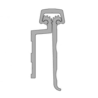 Pemko CFM83HD1-HT Continuous Geared Hinge Full-Mortise Heavy Duty Hospital Tip Clear Anodized Finish - 83"