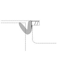 Pemko Q103D-97 Perimeter Gasketing Foam Kerf-In Weatherstrip  97" Long, Dark Brown