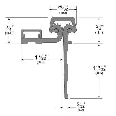 Pemko CFS95CP Continuous Geared Hinge